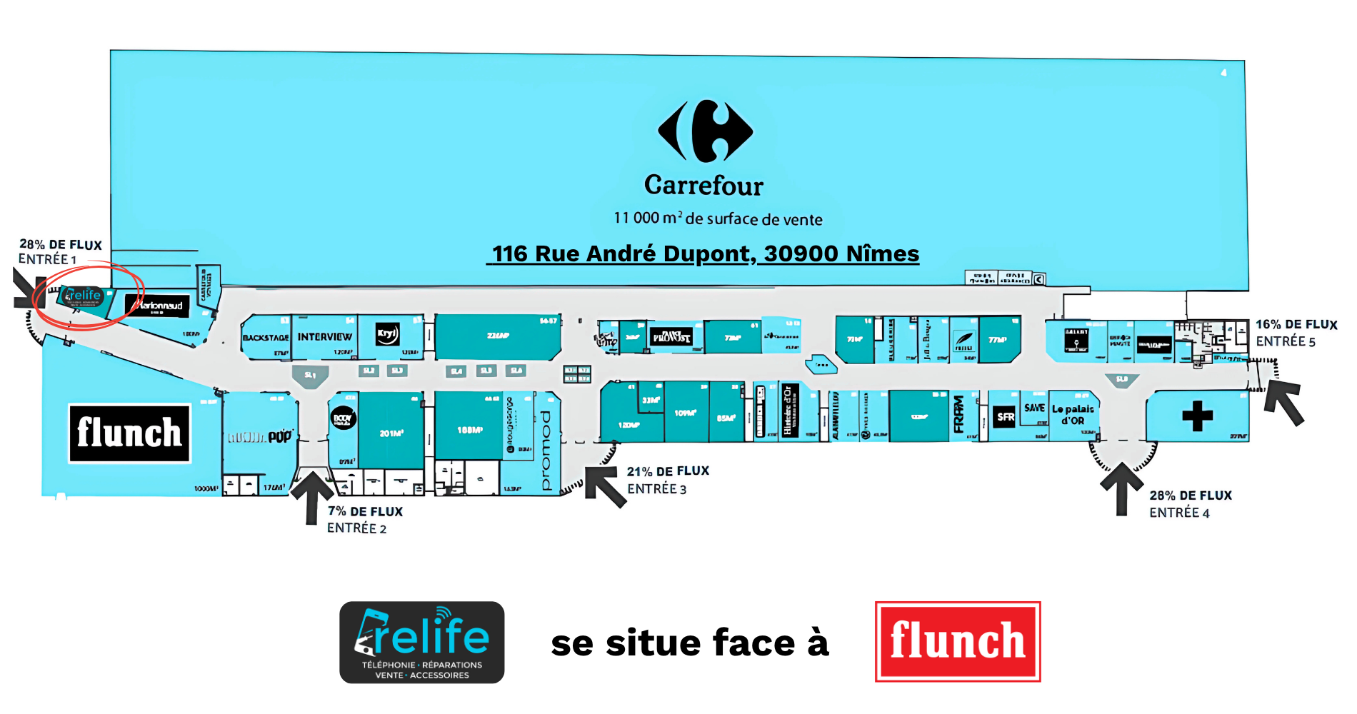 boutique relife carrefour nimes etoile reparateur de telephone